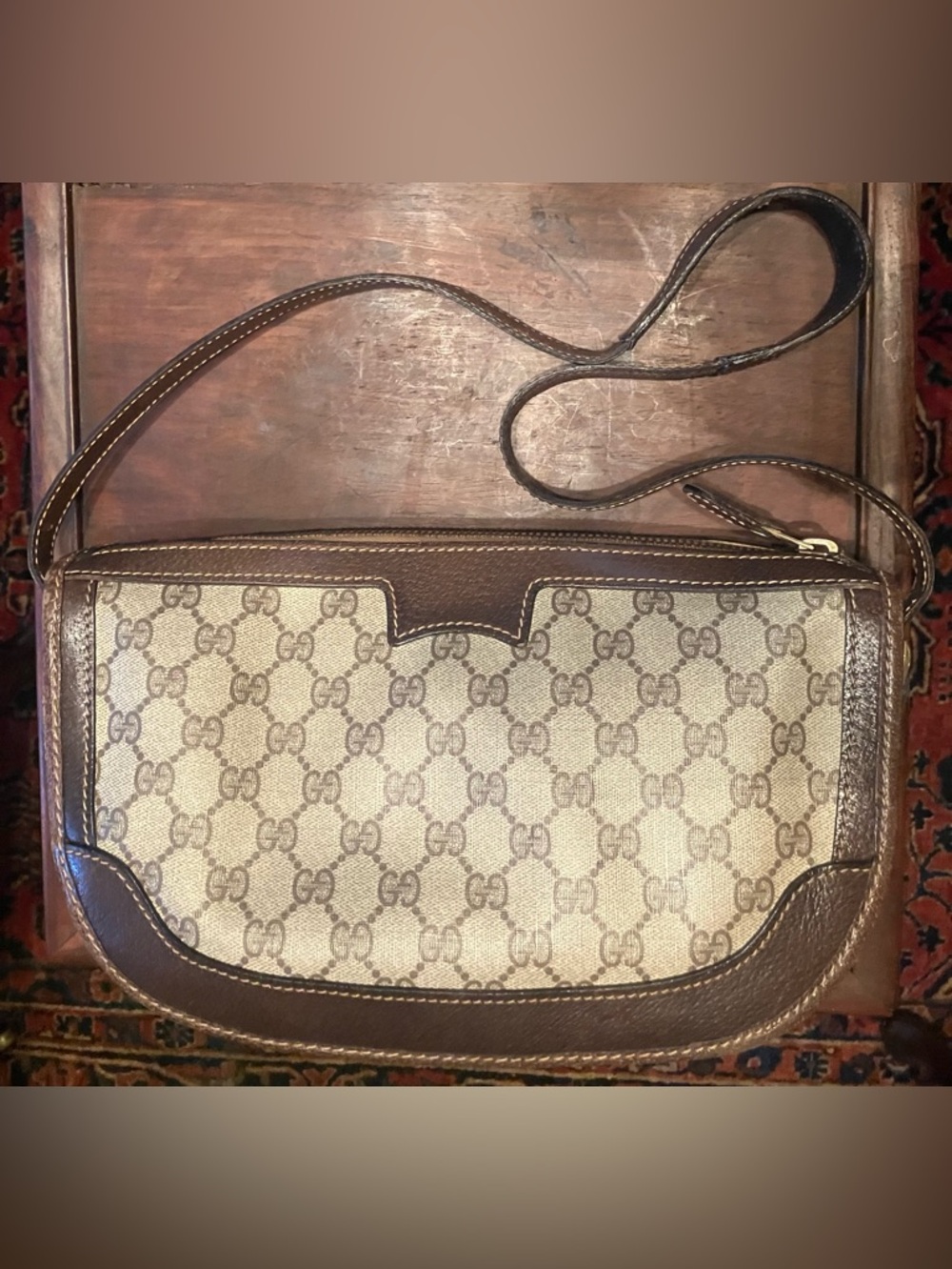 Gucci Vintage supreme monogram half moon shoulder bag - Picture 3 of 10